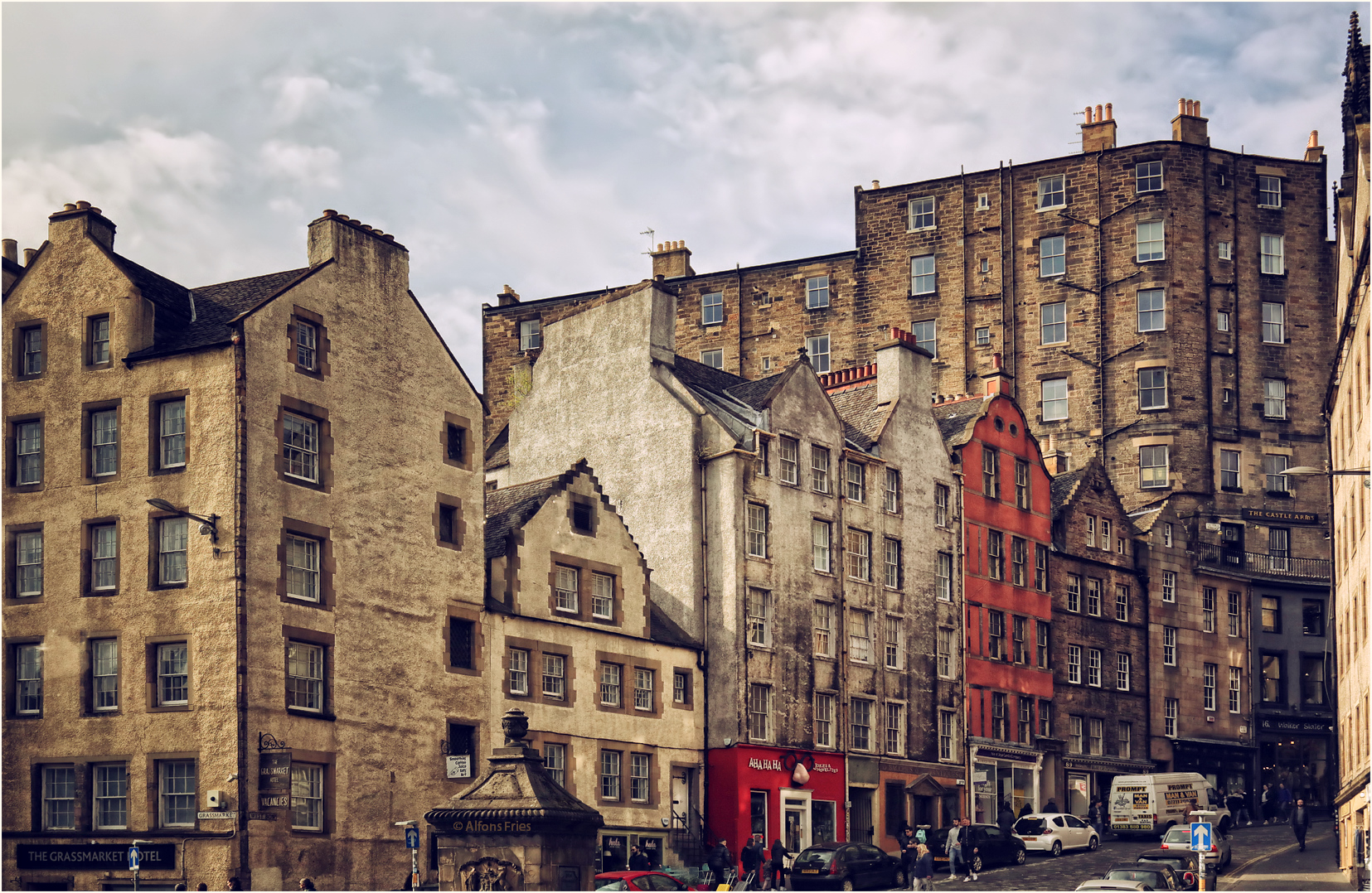 Die Altstadt von Edinburgh ...