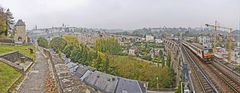 Die Altstadt von Luxemburg im Profil