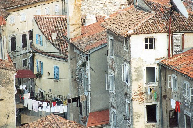 Die Altstadt von Porec auf Istrien