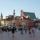 Die Altstadt von Warschau in der Abendsonne