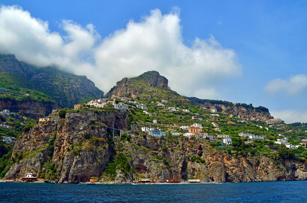 Die Amalfiküste zwischen Amalfi und Positano