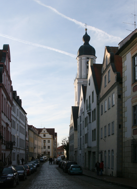 Die Amalienstraße in Neuburg