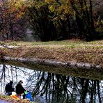 Die Angler am Saarkanal