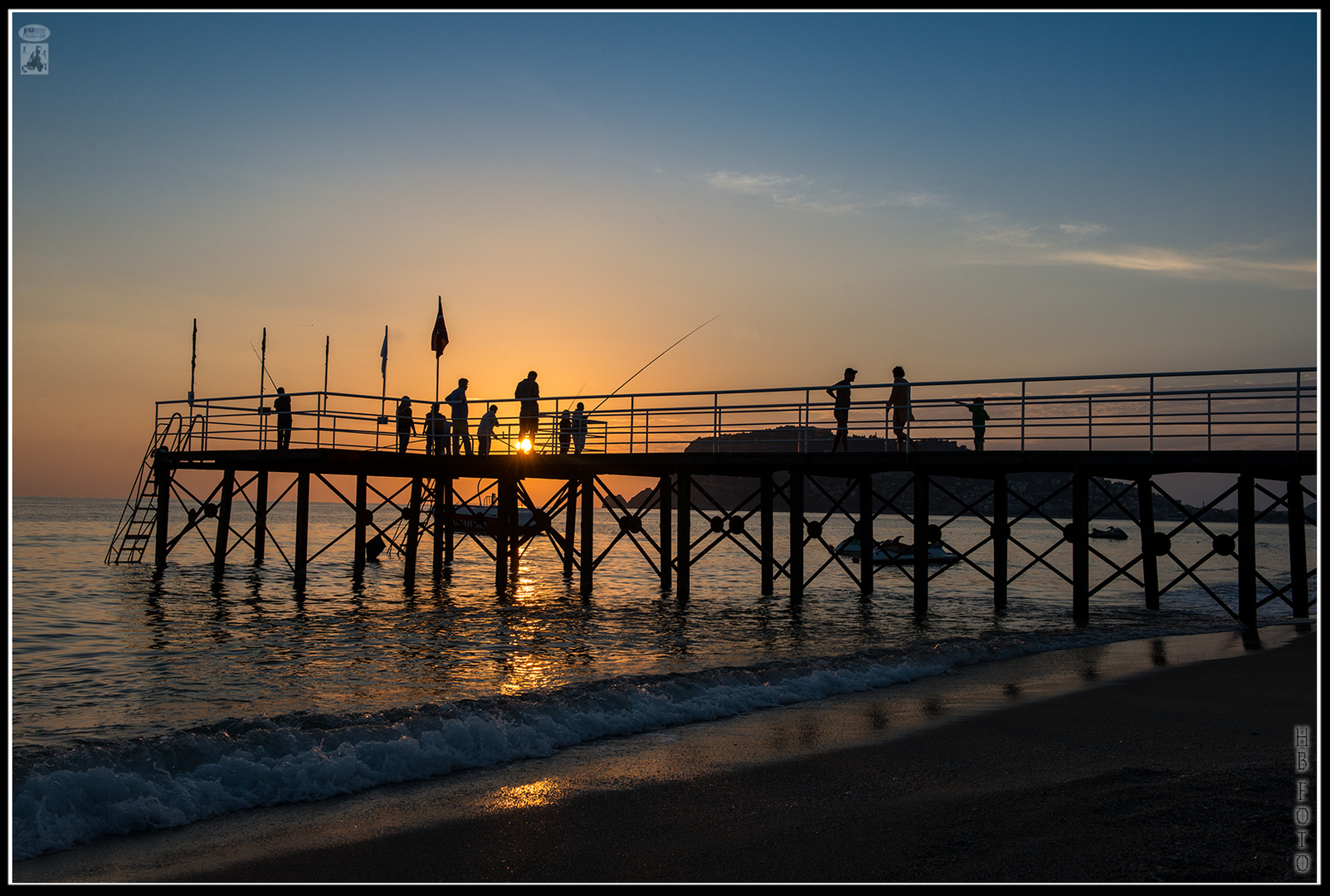 Die Angler auf dem Steg