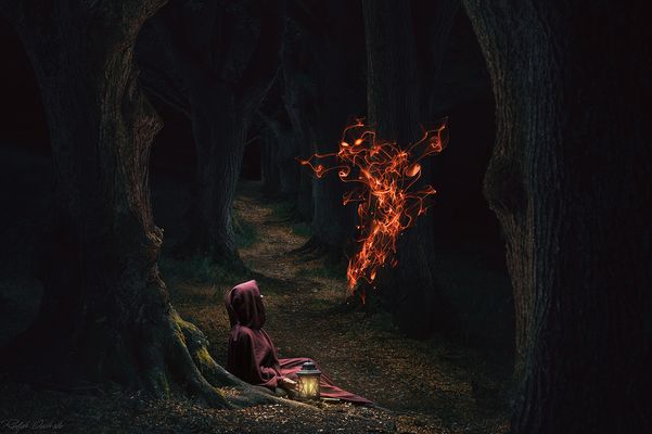 Die Ankündigung - lightpainting