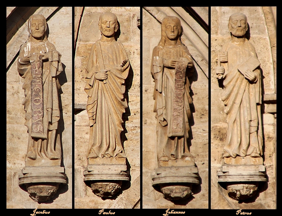 Die Apostel der Westfassade der Klosterkirche Schulpforta