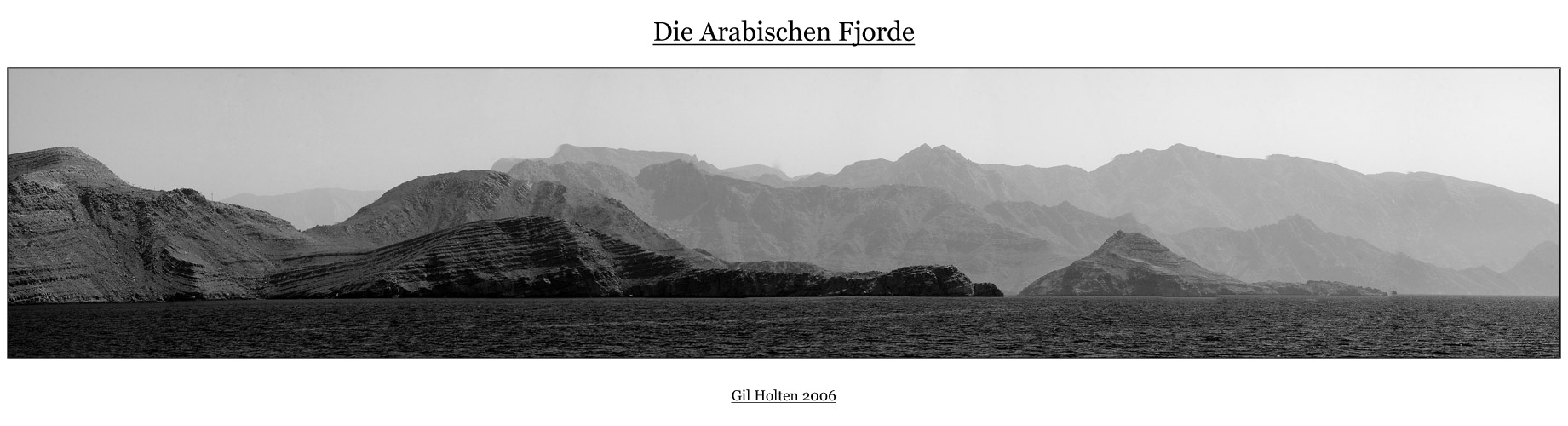 Die Arabischen Fjorde s/w