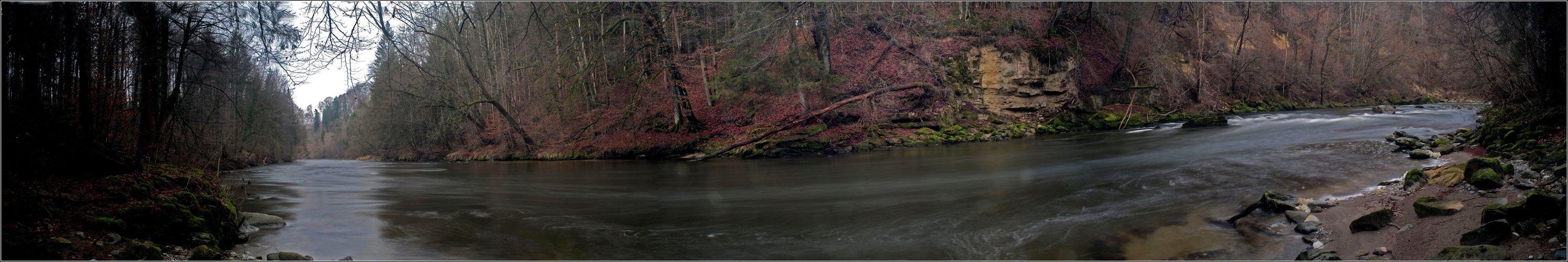 Die Argen als Panorama aus 8 Bildern