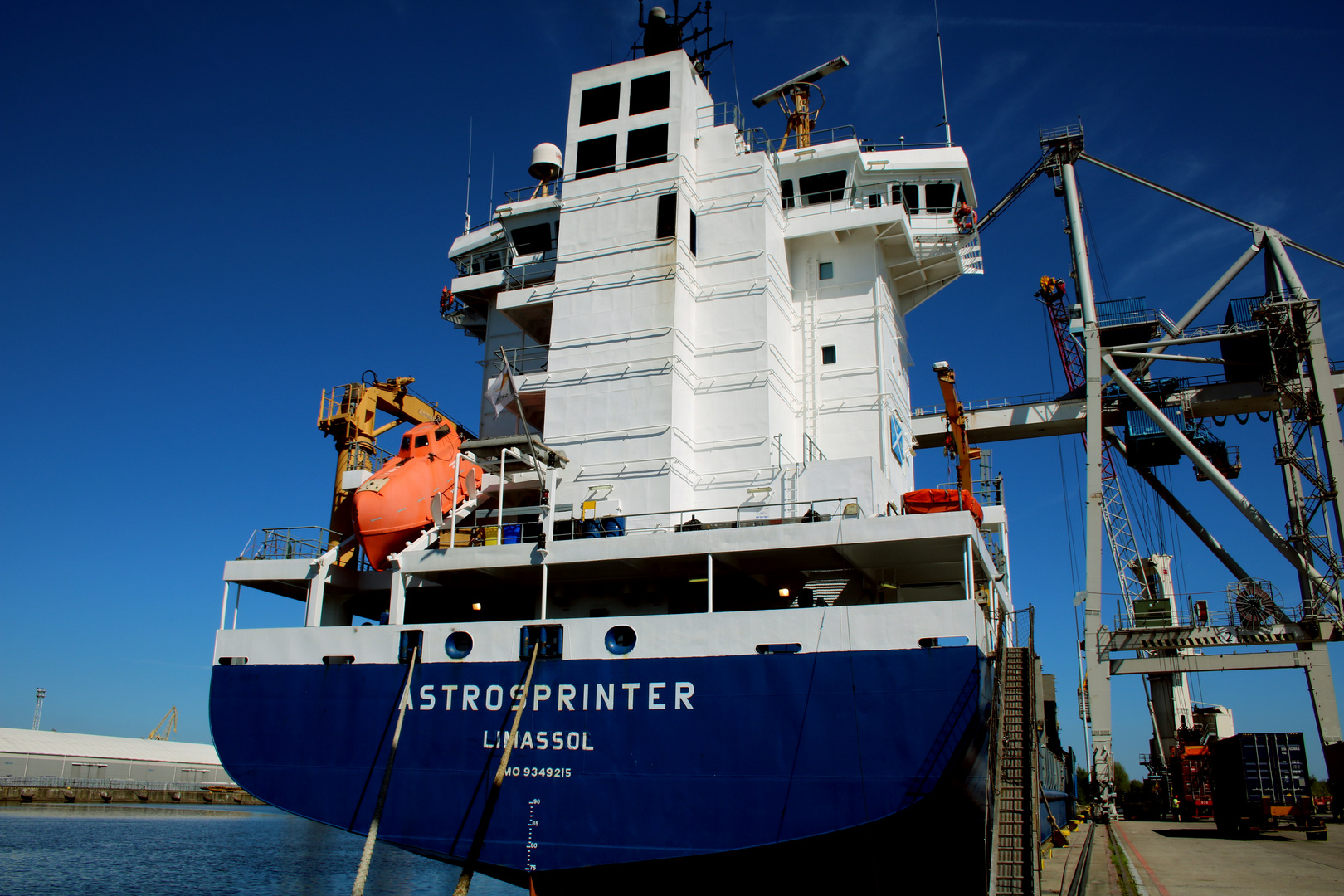 Die ASTROSPRINTER im Hafen von Stettin...