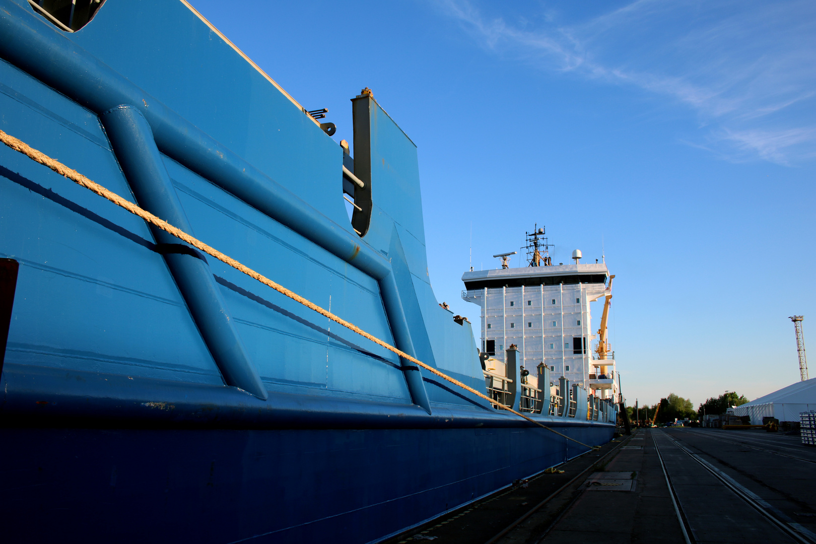 Die 'ASTROSPRINTER' im Hafen von Stettin