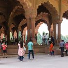 Die Audienzhalle im Roten Fort in Delhi