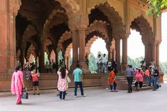 Die Audienzhalle im Roten Fort in Delhi