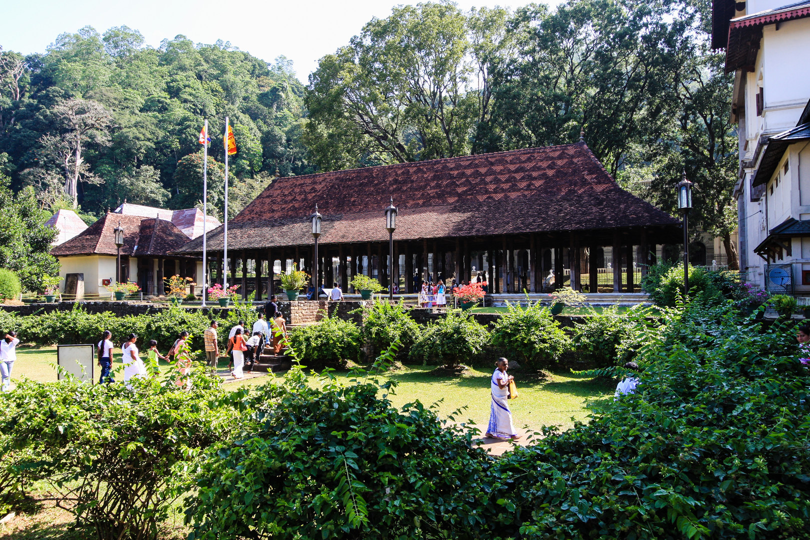 Die Audienzhalle im Tempel des Heiligen Zahns...