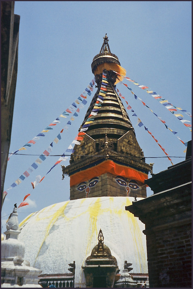 Die Augen Buddhas, Stupa Swayambunath, Kathmandu. Nepal