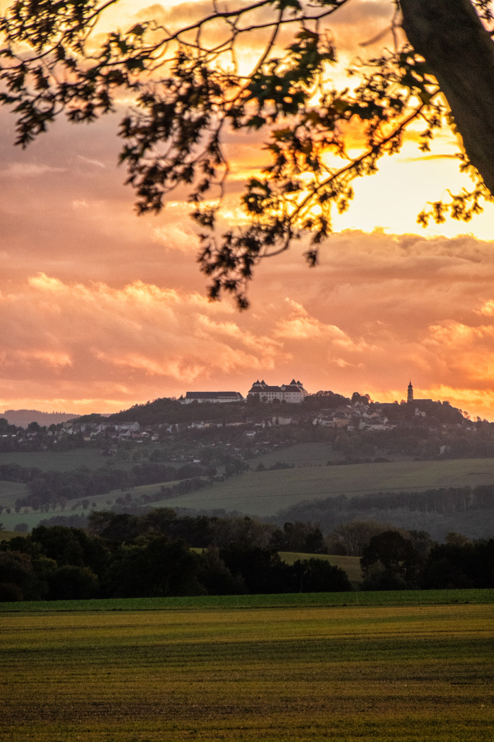 Die Augustusburg im herbstlichen Abendlicht #2