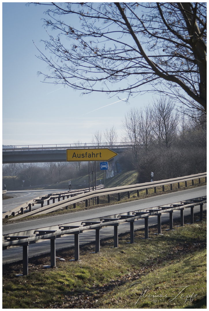 Die Ausfahrt nehmen ... mal abbremsen, Pause machen, eine Auszeit nehmen ... !