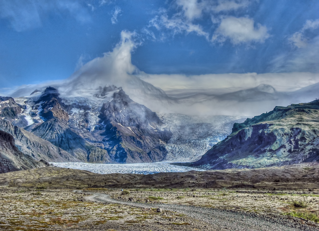 die Ausläufer des Vatnajökull