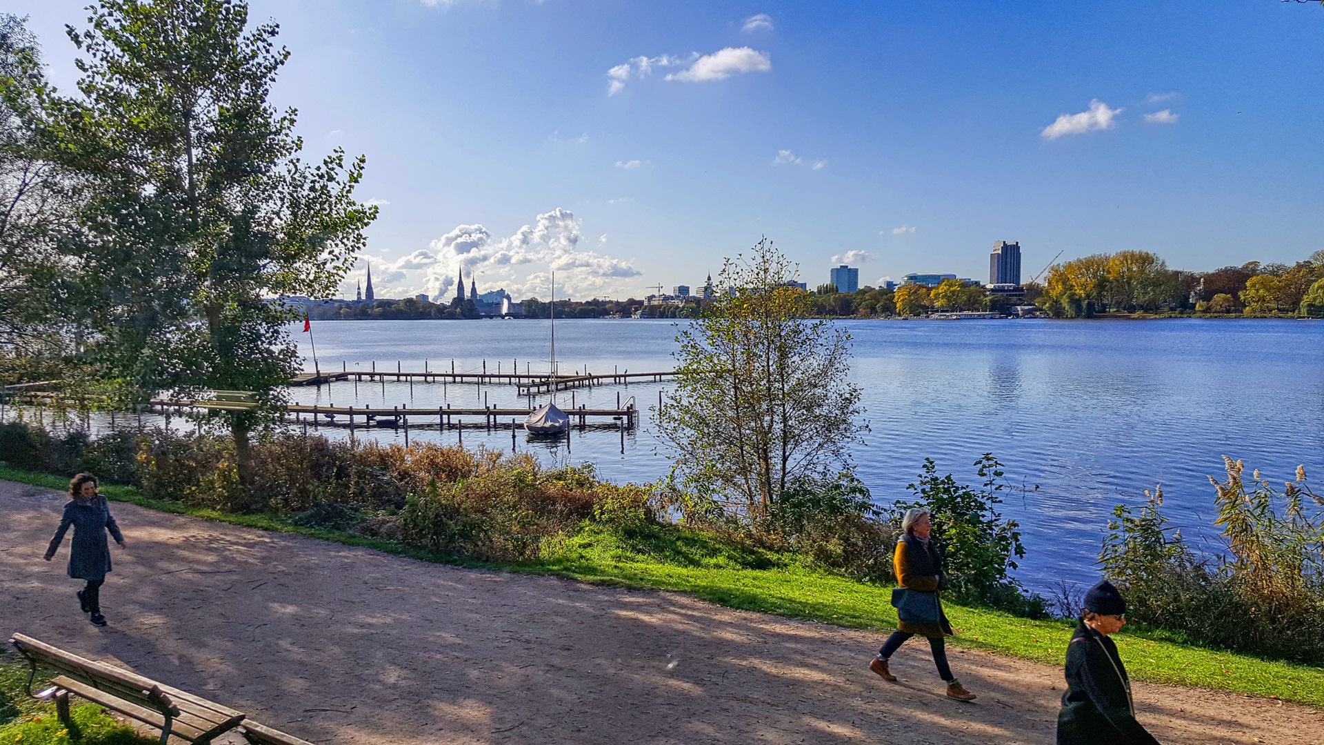 Die Außenalster in Hamburg Foto & Bild landschaft, bach, fluss & see