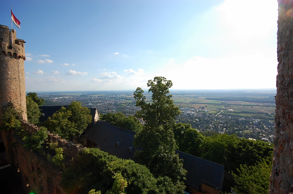 Die Aussicht vom Schloss