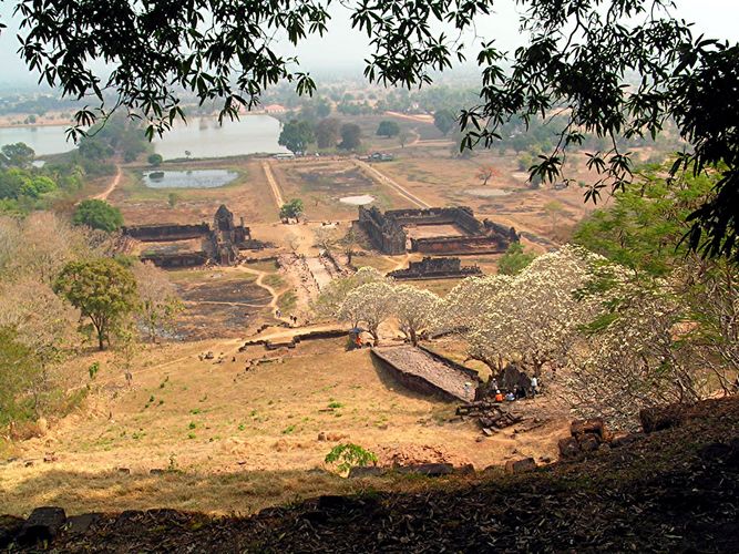 Die Aussicht vom Wat Phou