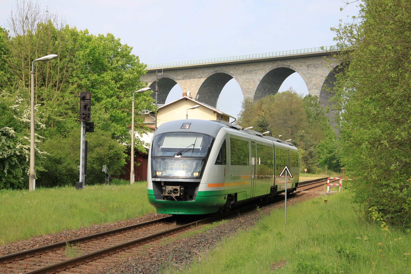 Die Autobahnbrücke Pirk im Vogtland