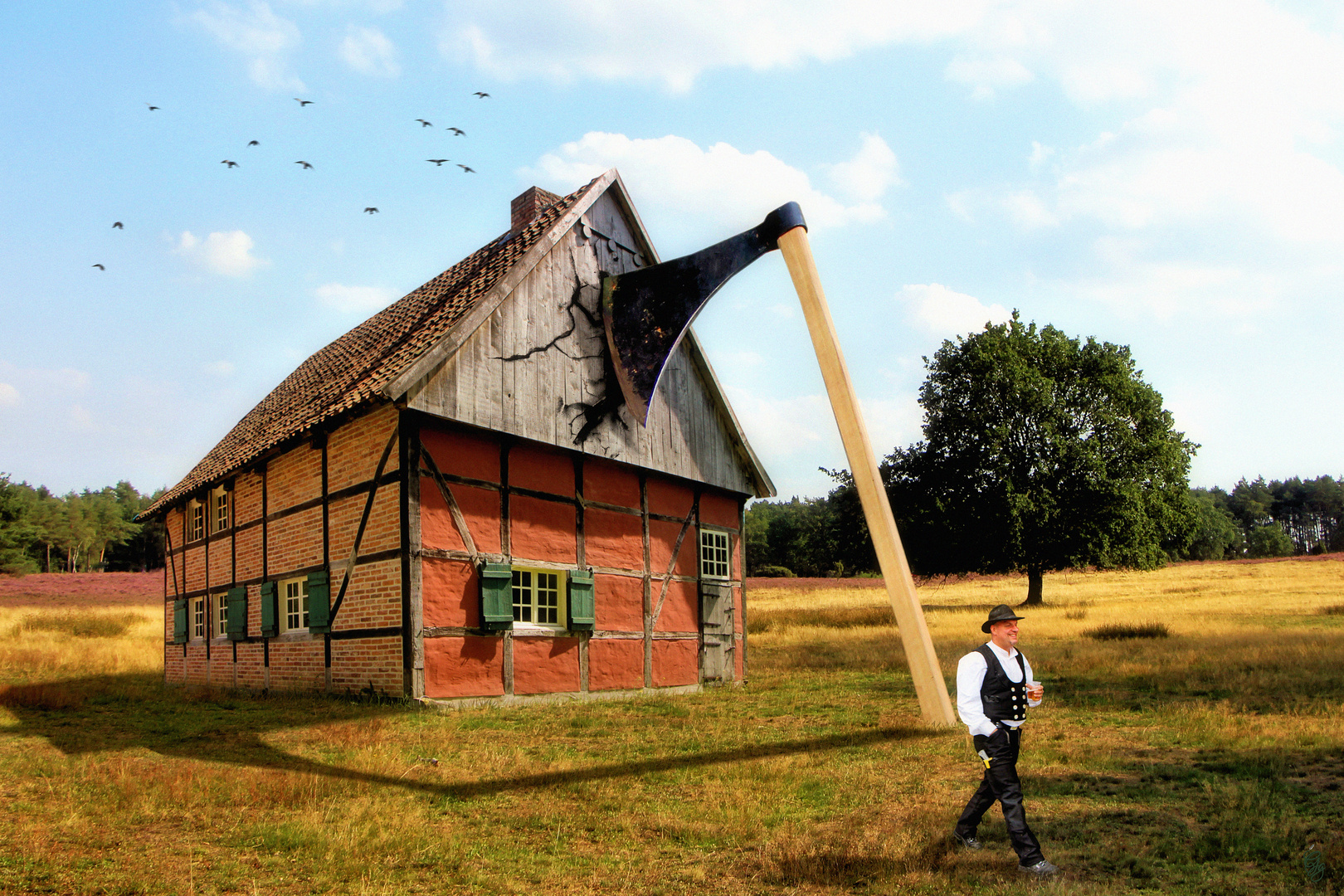 Die Axt im Haus erspart den Zimmermann