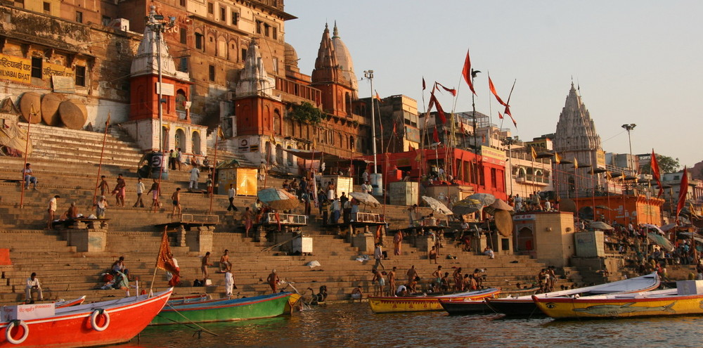 die Badeghats von Varanasi