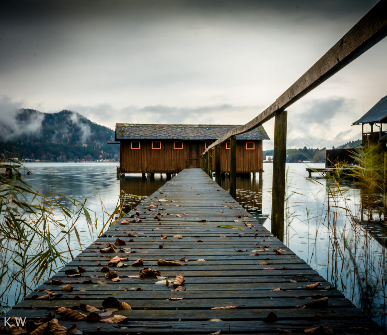 Die Badehütte von Klopeinersee