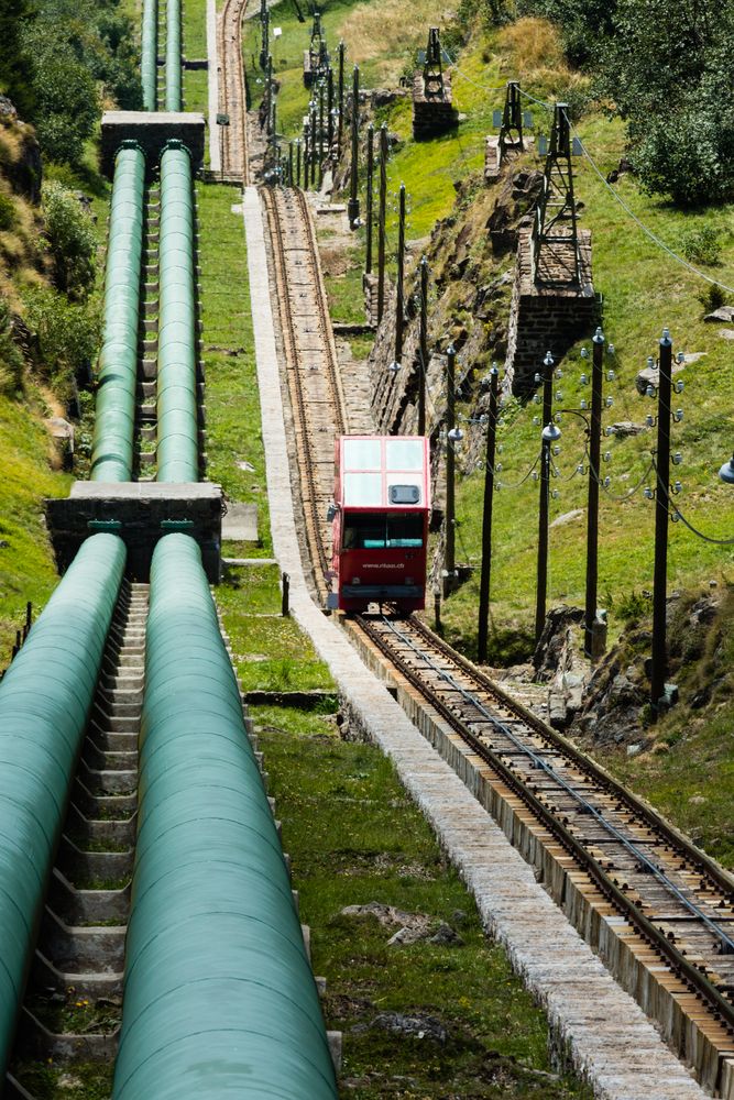 Die Bahn entschwindet