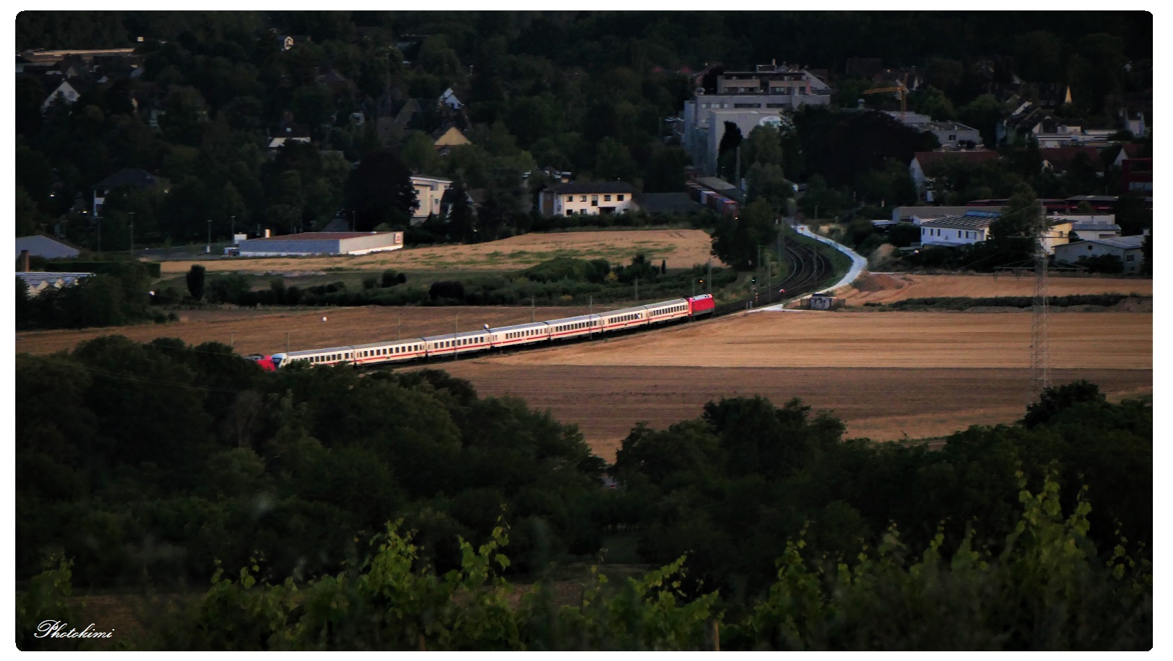 Die Bahn im Abendlicht