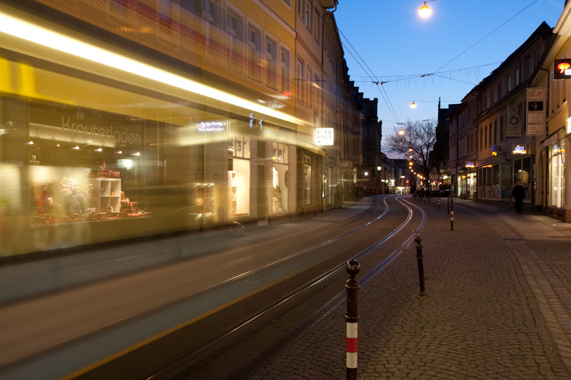 Die Bahn ist grade weg