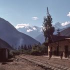 Die Bahnstation von Ollantaytambo