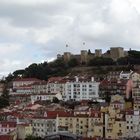 die Baixa in Lissabon mit Blick zum...