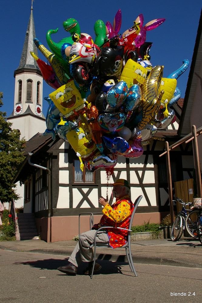 Die Ballons haben es nicht leicht