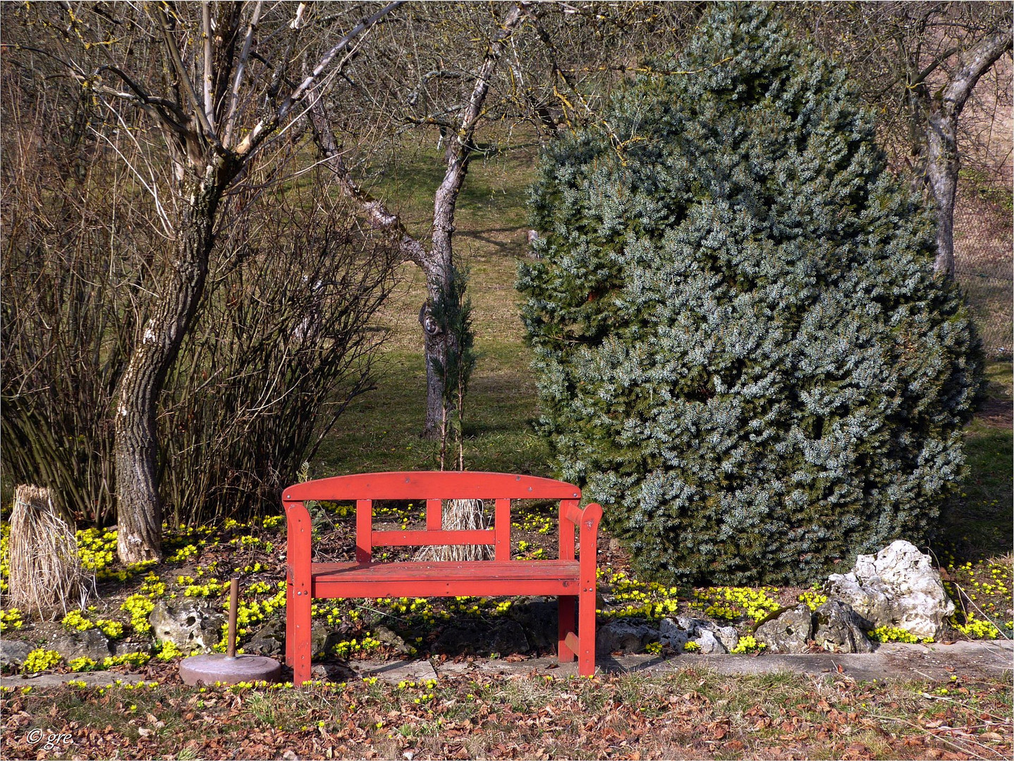 Die Bank Foto & Bild | warm, rot, februar Bilder auf ...