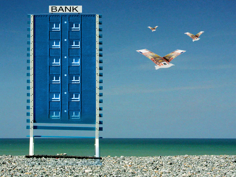 Die Bank am Meer von