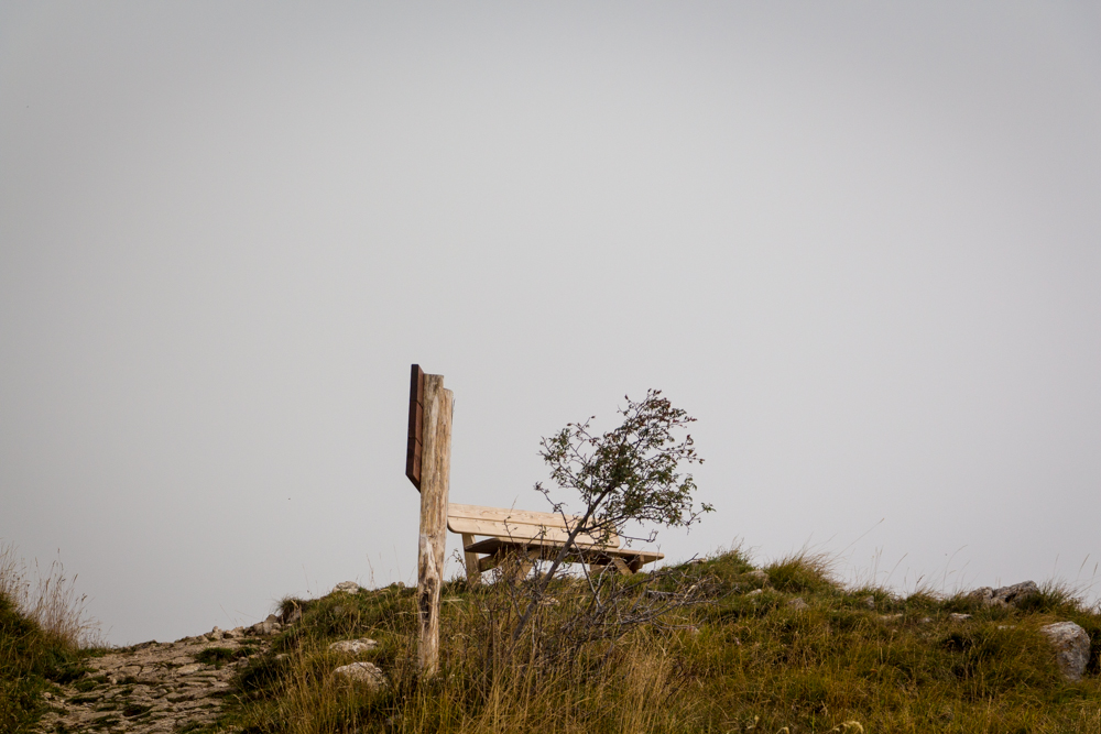 Die Bank am Monte Baldo