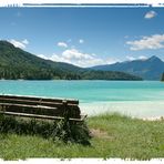 Die Bank am Walchensee