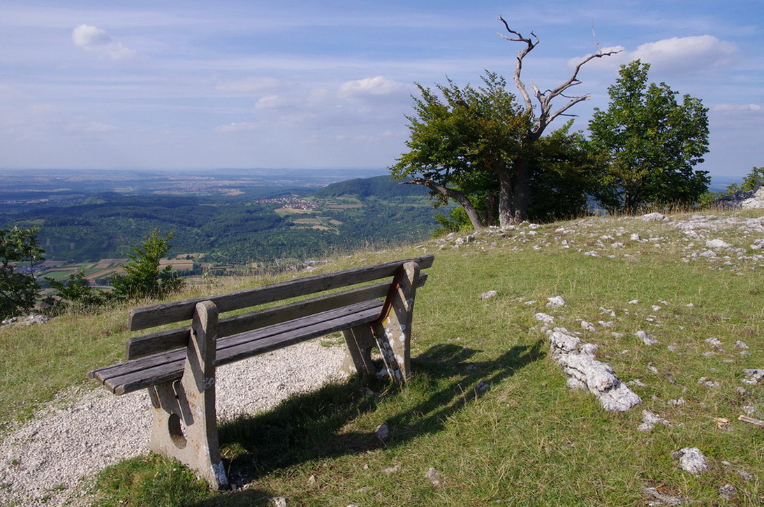 Die Bank auf dem Rossfeld