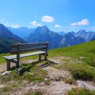 Die Bank im Karwendel