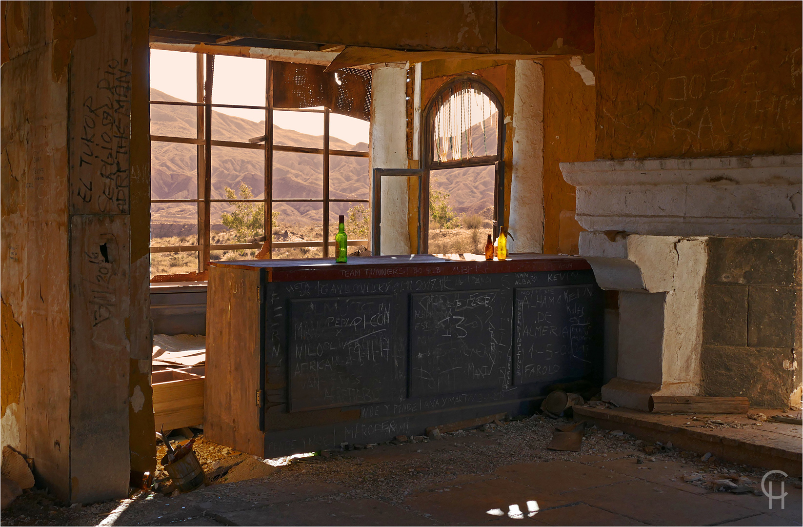 Die Bar der Pension Coyote - Fort El Condor