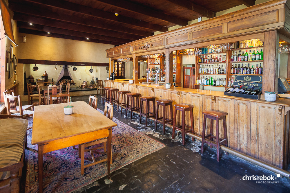 Die Bar im Lanzerac Wine Estate