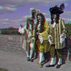 Die Barock-Herren... (3D-Anaglyphe)