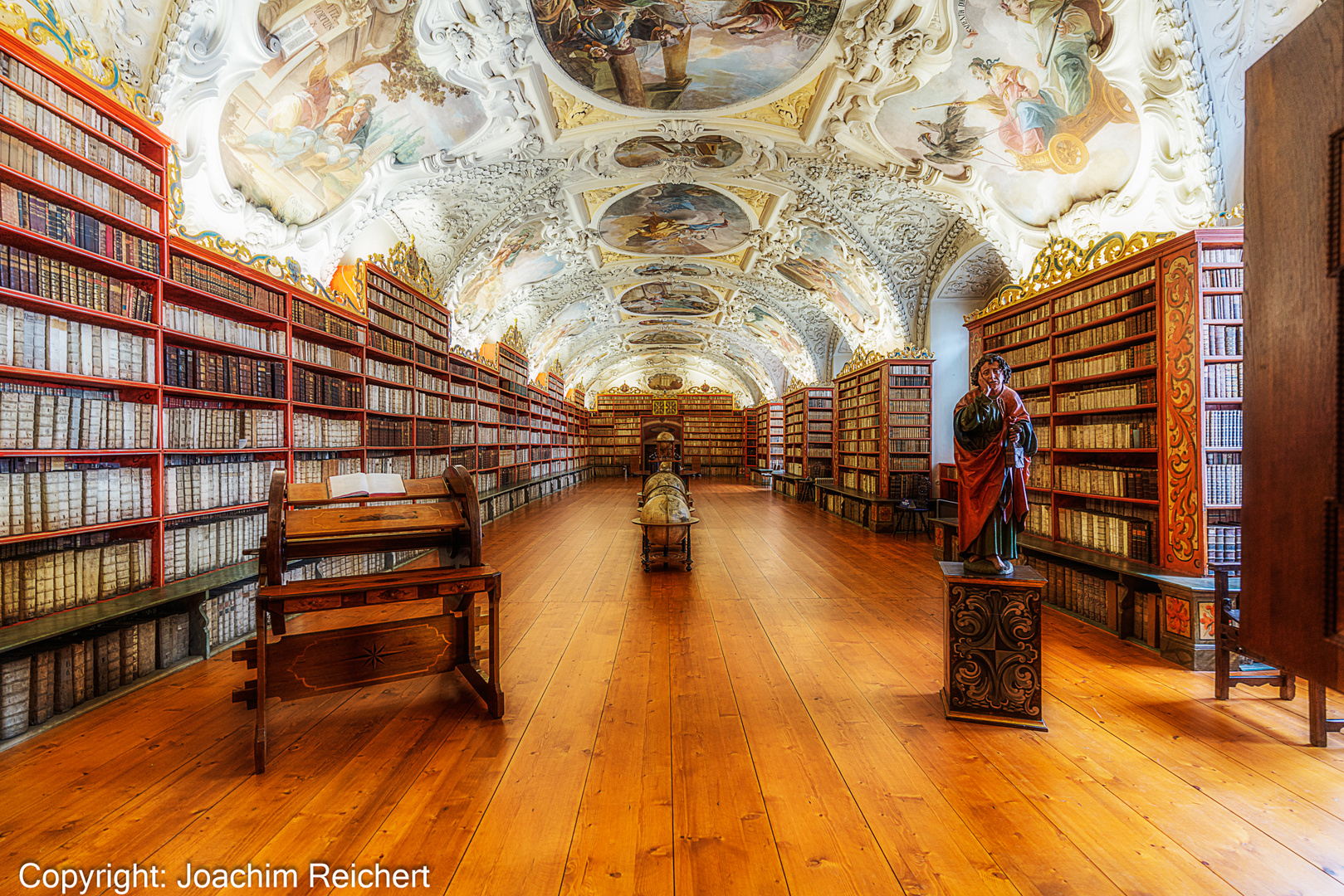 Die barocke Biblothek des Strahow Klosters in Prag