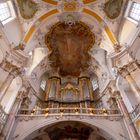 die Basilika Vierzehnheiligen - das Gewölbe wie der Himmel über uns