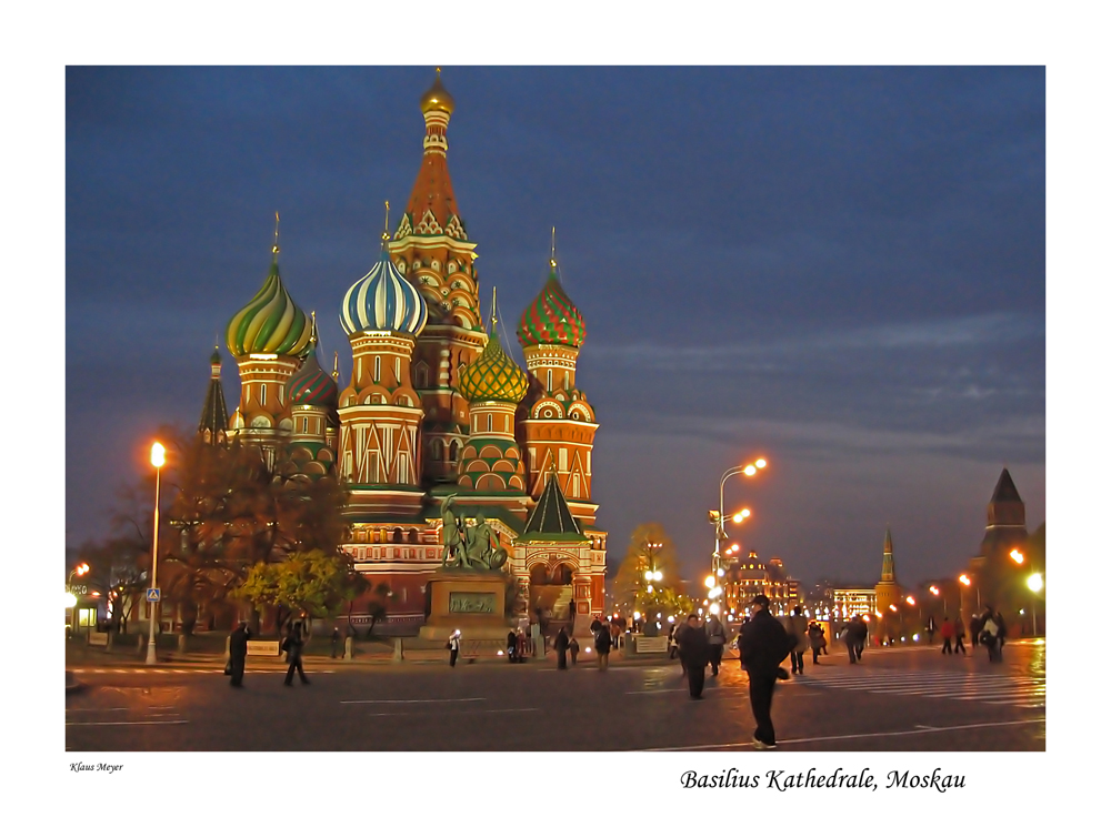 Die Basilius Kathedrale in Moskau