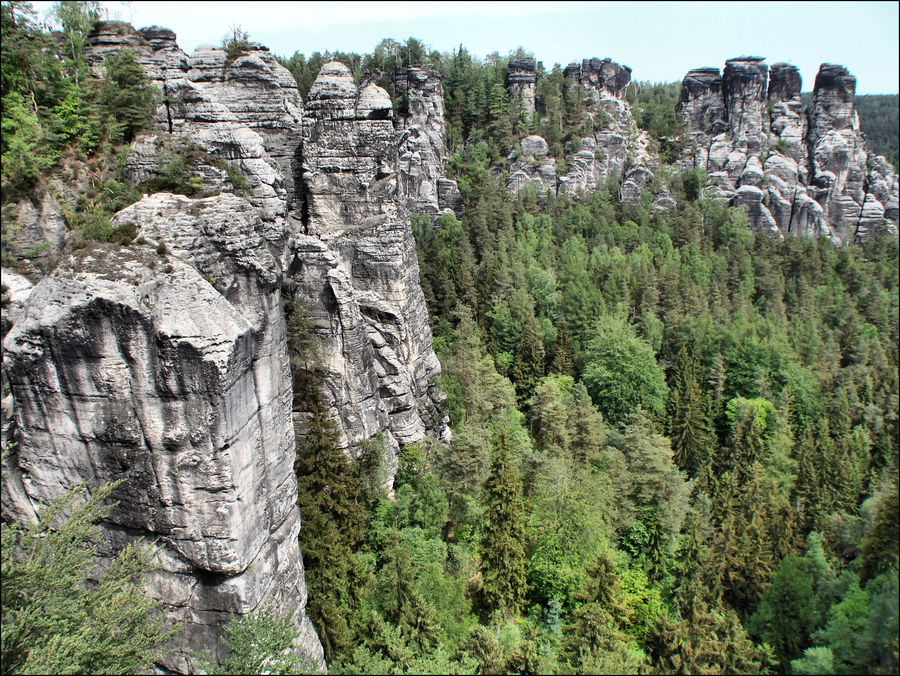Die Bastei im Elbsandsteingebirge