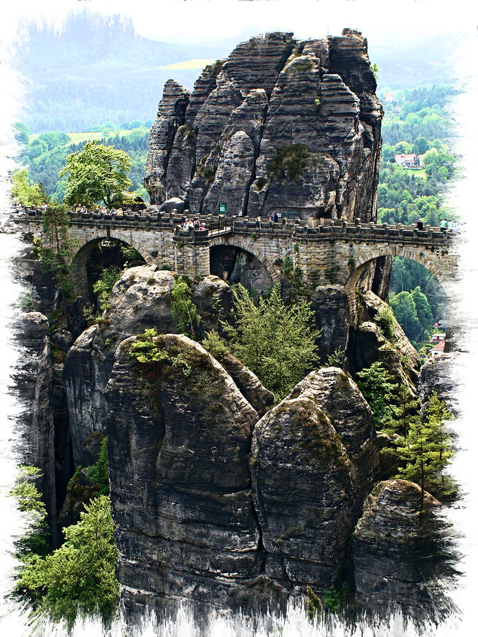 Die Bastei im Elbsandsteingebirge