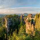 Die Bastei im Morgenlicht