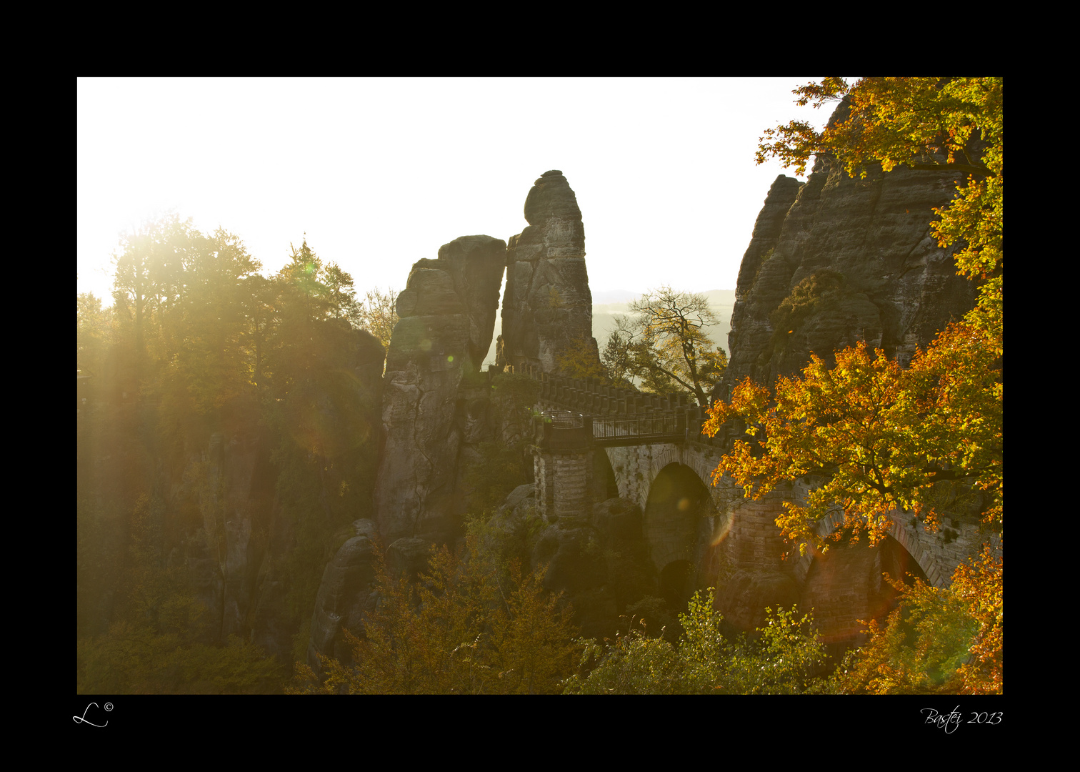 Die Bastei im Sonnenaufgang (6)